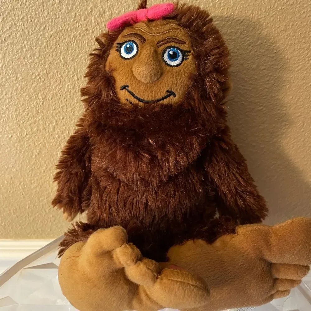 She Squatch Brown and Pink Plush Big Foot Doll